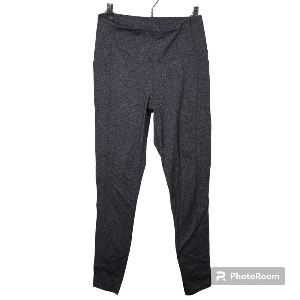 Pre-Owned Skechers Heather Gray Double Pocket Yoga Pants, Size S